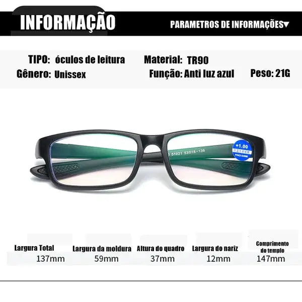 Óсulоs Inteligente Ahora Anti Azul - Adaptável a Todos os Graus