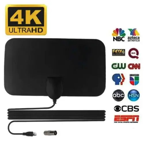 Antena Digital Interna HDTV 4K - (Sem Custos Mensais de TV) - FRETE GRÁTIS + ENVIO IMEDIATO