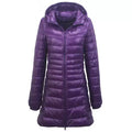 Casaco Feminino Sobretudo Puffer Pluma de Ganso - Portátil